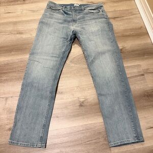 True Craft Men's Straight Jeans in Light Blue Wash
